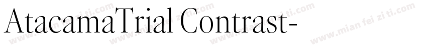 AtacamaTrial Contrast字体转换